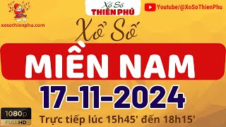 Xổ Số Miền Nam 17112024  Trực Tiếp XSMN Chủ Nhật Ngày 17 Tháng 11  Xổ Số Thiên Phú [upl. by Evanthe]