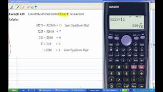 Convert Decimal to Hexadecimal by calculator WITHOUT BASEN conversionmp4 [upl. by Aduhey394]