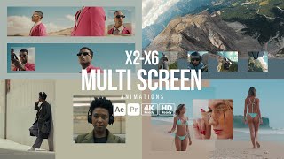 Multi Screen Animations After Effects Template  Premiere Pro MOGRTs [upl. by Enoid]