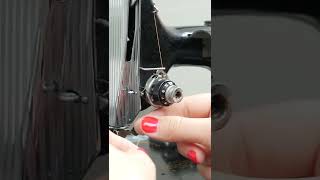 Learn how to thread vintage Singer sewing machine threading sewing sewingforbeginners [upl. by Samson]