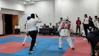 🔵 KISHAN VS 🔴SHREYANSH DISTRICT LEVEL FEDERATION TAEKWONDO MATCH UNDER 51 KG JUNIOR RAIPUR ZONE [upl. by Dart]