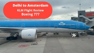 KLM Boeing 777  Meal Full Review 2022  Delhi DEL  Amsterdam AMS Economy Class Experience [upl. by Neille]