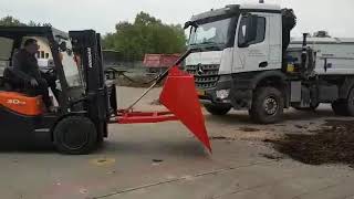 Forklift Attachments Doosan Diesel Gabelstapler mit hydraulischer Ladeschaufel [upl. by Noiramed]