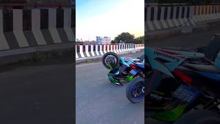 Kawasaki Ninja 300 crash 😰 shorts kawasakininja300 ninja [upl. by Dnomsad]