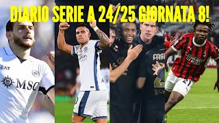 DIARIO SERIE A 2425 GIORNATA 8 HORTOMUSO DAY VINCONO TUTTE 10 [upl. by Leventis]