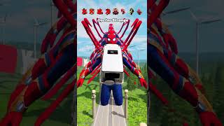 Superheroes Cars vs SpiderMan 🔥😱 BeamNGDrive shorts beamngdrive beamngshorts spiderman funny [upl. by Sprung622]