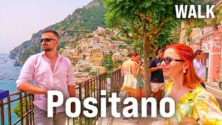 POSITANO Walking Tour 2024  Panoramic Views Beach amp Captions  AMALFI Coast Italy 4K60fps [upl. by Bratton811]