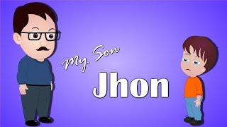 My Son Jhon Story For Kids  Diddle Diddle Dumpling  Nursery rhyme for Childrens [upl. by Artema]