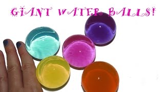 HOW TO MAKE GIANT ORBEEZ BALLS Jumbo Water Balz Poymer Balls [upl. by Mussman]