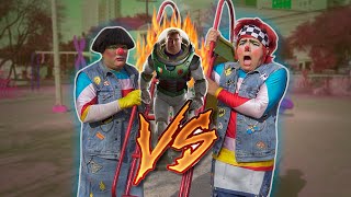 Buzz LIGHTYEAR vs Ramito y Gordito  Hitos  Ramito y Gordito [upl. by Namijneb565]