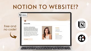 How to turn your Notion Template into a Website with Arco no coding  free template 🤍 [upl. by Engamrahc]