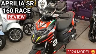 Aprilia 160 SR Race 2024 Model New update Best performance scooty 😍 [upl. by Harutek]