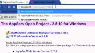 Instalacion  configuracion y prueba de Appserv [upl. by Lana]