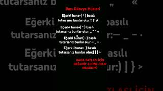 BAZI KLAVYE HİLELERİ [upl. by Elma]