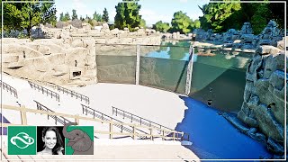 🐘 Grey Seal Habitat amp Underwater viewing  City Zoo  Planet Zoo [upl. by Kelcy]