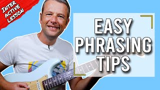 Guitar Soloing School  How to work on phrasing and rhythm  Guitar Lesson [upl. by Mundt20]