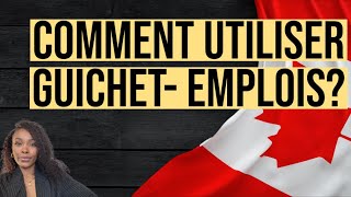 Comment utiliser GUICHET EMPLOIS [upl. by Carper]