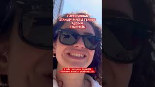 STANLEY PİPETLİ TERMOS DENEMESİ SHORT VİDEO stanley stanleytermos amazon kutuaçılımı shorts [upl. by Philcox628]