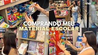 COMPRANDO MEU MATERIAL ESCOLAR 2024 🇧🇷✨ [upl. by Prunella83]