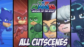 PJ Masks Heroes of the Night  Full Movie Cutscenes [upl. by Carissa60]