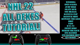 NHL 22 How To Do All Dekes BeginnerAdvanced Tutorial PS5XBOX [upl. by Kirat]