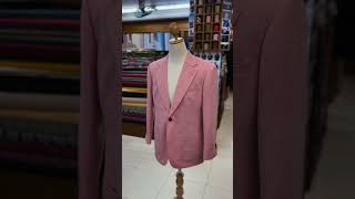 Salmon Pink Hopsack  Pure wool 🪡🧵  Star Tailor House  Bespoke Tailor Phuket  Tailor in Phuket [upl. by Tomasz]