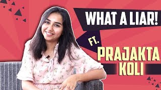 Prajakta Koli Aka Mostlysane Plays What A Liar  India Forums [upl. by Eibloc]