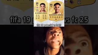 fifa 19 potential vs fc 25 rating memes fut eafc fifa meme shorts [upl. by Yrahk]