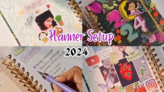 PLANNER SETUP WITH ME❤️  PLANNER SETUP 2024  ALICIA SOUZA PLANNER 2024 SETUP [upl. by Licha426]