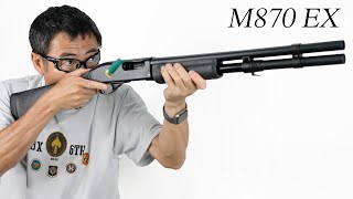 レミントン M870 エクステンションカスタム BVEX 71 マルゼン リアルシェル ポンプアクションショットガン ガスガンレビュー [upl. by Marielle901]