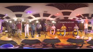 Congahead 360 Roman Diaz Afro Cuban Ensemble Ft Lali singing El Sofocado [upl. by Tirrell]