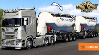 ETS2 Feldbinder Trailer Pack DLC  Euro Truck Simulator 2 [upl. by Elleuqar]