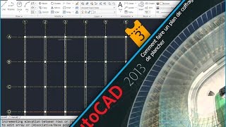 Comment faire un plan de coffrage de plancher sur Autocad «Part3 portique et chainage » [upl. by Nomit]