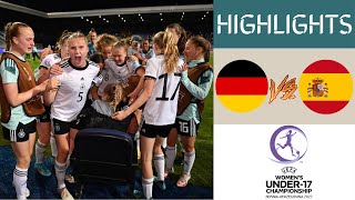 Germany vs Spain UEFA Womens U17 Championship Extended Highlights [upl. by Shep266]