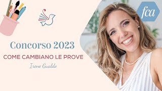 Concorso scuola 2023 come cambiano le prove [upl. by Joli878]