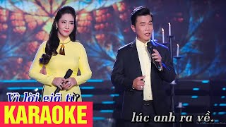 KARAOKE  Thao Thức Vì Em Song Ca  Lê Minh Trung amp Thụy Dung [upl. by Annavoig]