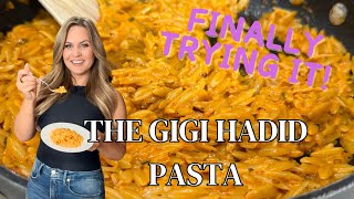 Making the Gigi Hadid Pasta  Easy Orzo Recipe [upl. by Olivette]