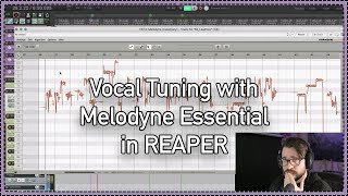 Vocal Tuning with Melodyne Essential in REAPER ARA2 [upl. by Ellerrehs]