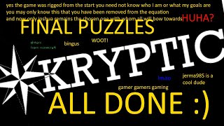 Kryptic Walkthrough FINALE  Ep4  All Yellow Puzzles Solved [upl. by Rusel992]