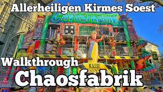 ⁴ᴷ Chaosfabrik  Meyer  Walkthrough  Allerheiligenkirmes Soest 2022 [upl. by Esined]