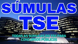 SÚMULAS DO TSE PARA CONCURSOS PÚBLICOS [upl. by Margret]