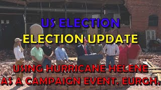 US Politics Election Extra Disinformation amp Using Hurricane Helene as a Campaign Event [upl. by Anelac463]