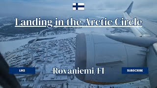 FREEZING DESTINATION  Boeing 737 MAX 8200 Landing in the Arctic  Rovaniemi  ryanair [upl. by Kerianne]