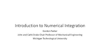 Introduction to Numerical Integration [upl. by Hnil]