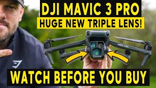 DJI MAVIC 3 PRO REVIEW  THREE CAMERAS ON ONE DRONE [upl. by Sykleb]