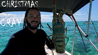 Xmas🎄Seafood Feast PT3  Spearfishing🦞Catch amp Cook Popcorn Cray [upl. by Annohsal]