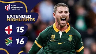 Pollard completes late comeback  England v South Africa  Rugby World Cup 2023 Extended Highlights [upl. by Alamac728]