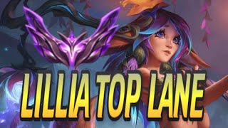 Lillia Top Lane Gameplay  Commentary  Road to Masters Top Lane [upl. by Aicelaf907]