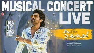 Ala Vaikunthapurramuloo Musical Concert Full Event  Allu Arjun Pooja Hegde  Trivikram  Thaman S [upl. by Nairdad]