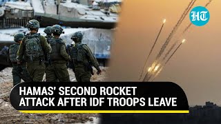 Hamas Rains Rockets On Israel After Troops Exit Khan Younis IDF Gears Up For Rafah Invasion [upl. by Nnylear]